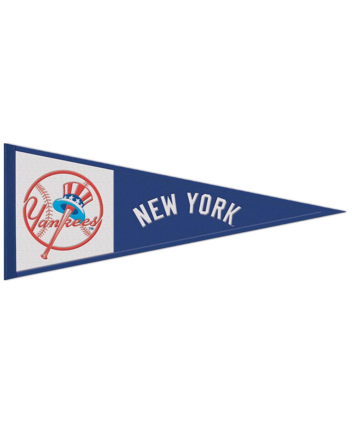 Wincraft New York Yankees 13" X 32" Retro Logo Pennant In Blue,white