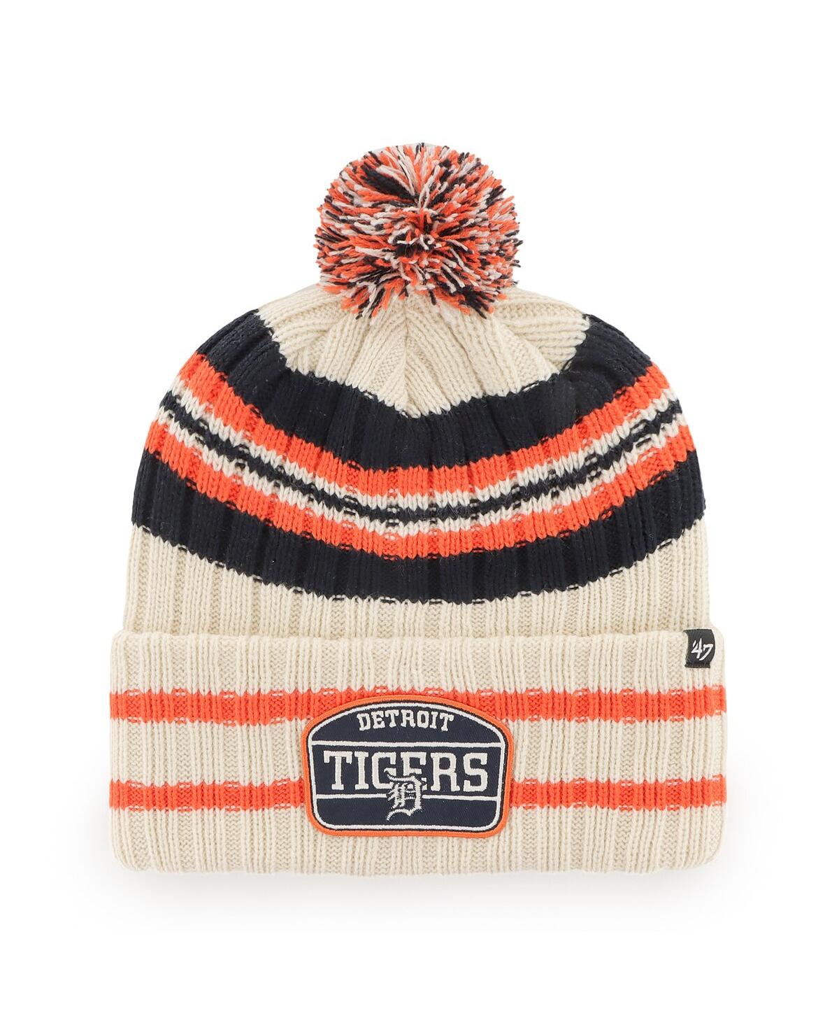47 Brand Men's ' Natural San Francisco Giants Home Patch Cuffed Knit Hat With Pom In Natural