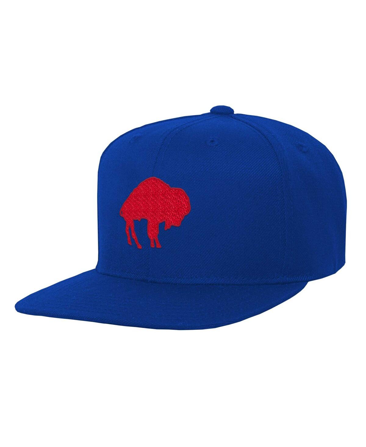 Shop Mitchell & Ness Big Boys And Girls  Royal Buffalo Bills Gridiron Classics Ground Snapback Hat