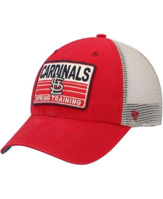 Men's Red, Tan St. Louis Cardinals Four Stroke Clean Up Trucker Snapback Hat