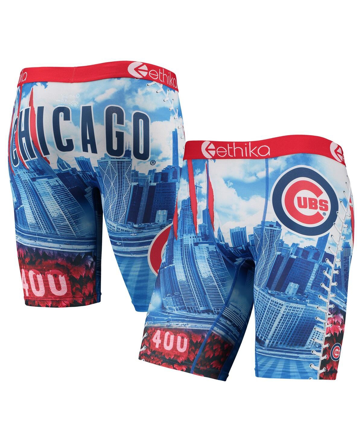 Shop Ethika Men's  Royal Chicago Cubs Dna Boxers