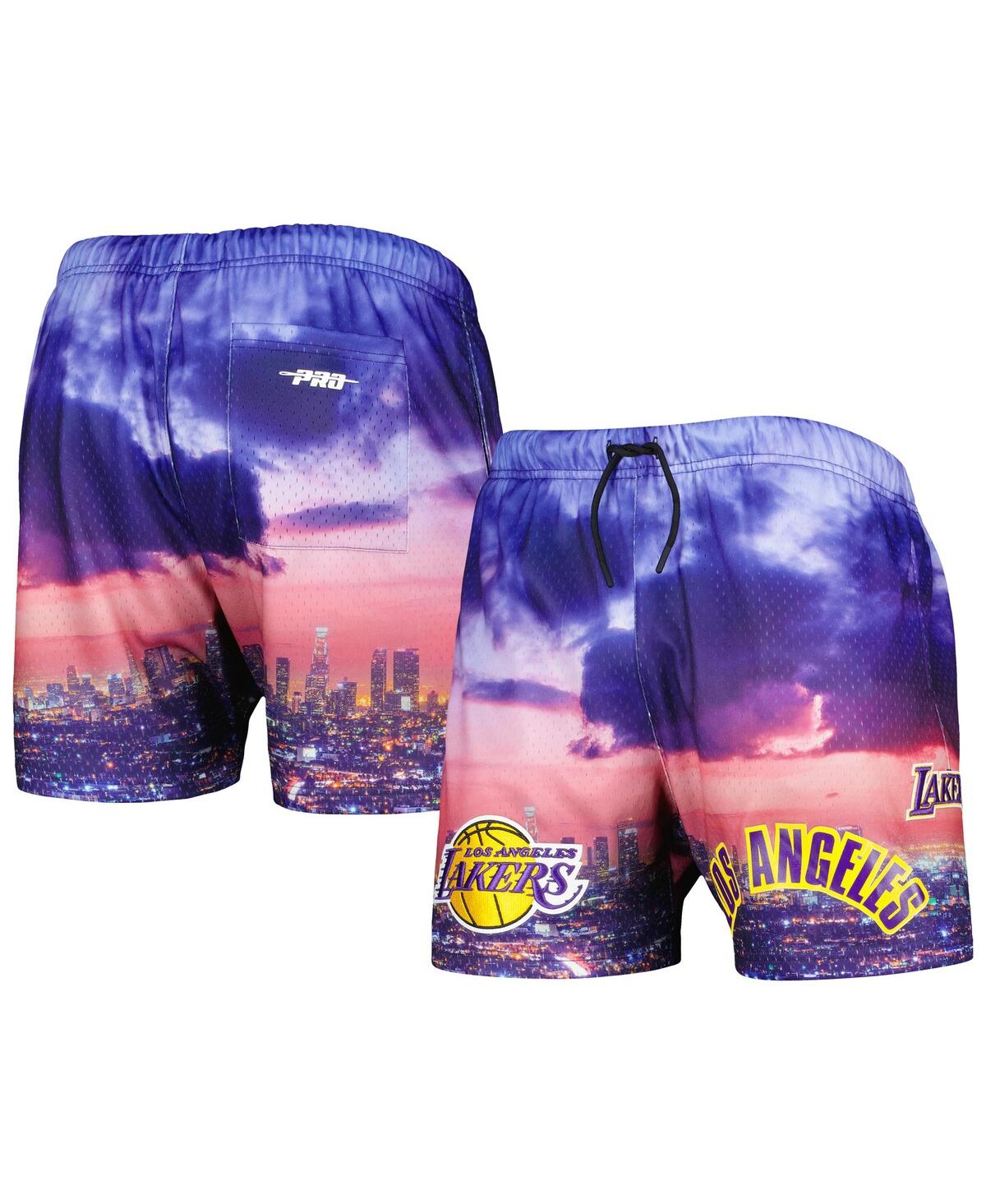 Shop Pro Standard Men's  Los Angeles Lakers Cityscape Shorts In Purple