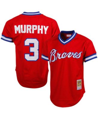 Men's Dale Murphy Red Atlanta Braves 1980 Authentic Cooperstown Collection Mesh Batting Practice Jersey