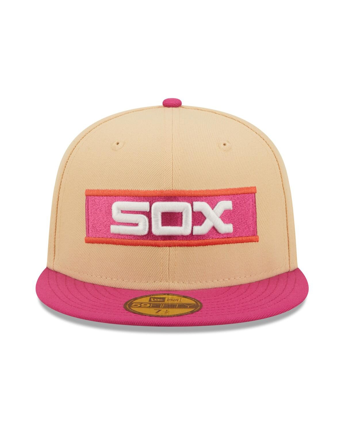 New Era Orange/pink Chicago White Sox 1933 Mlb All-star Game 50th Anniversary Mango Passion 59fifty In Orange,pink