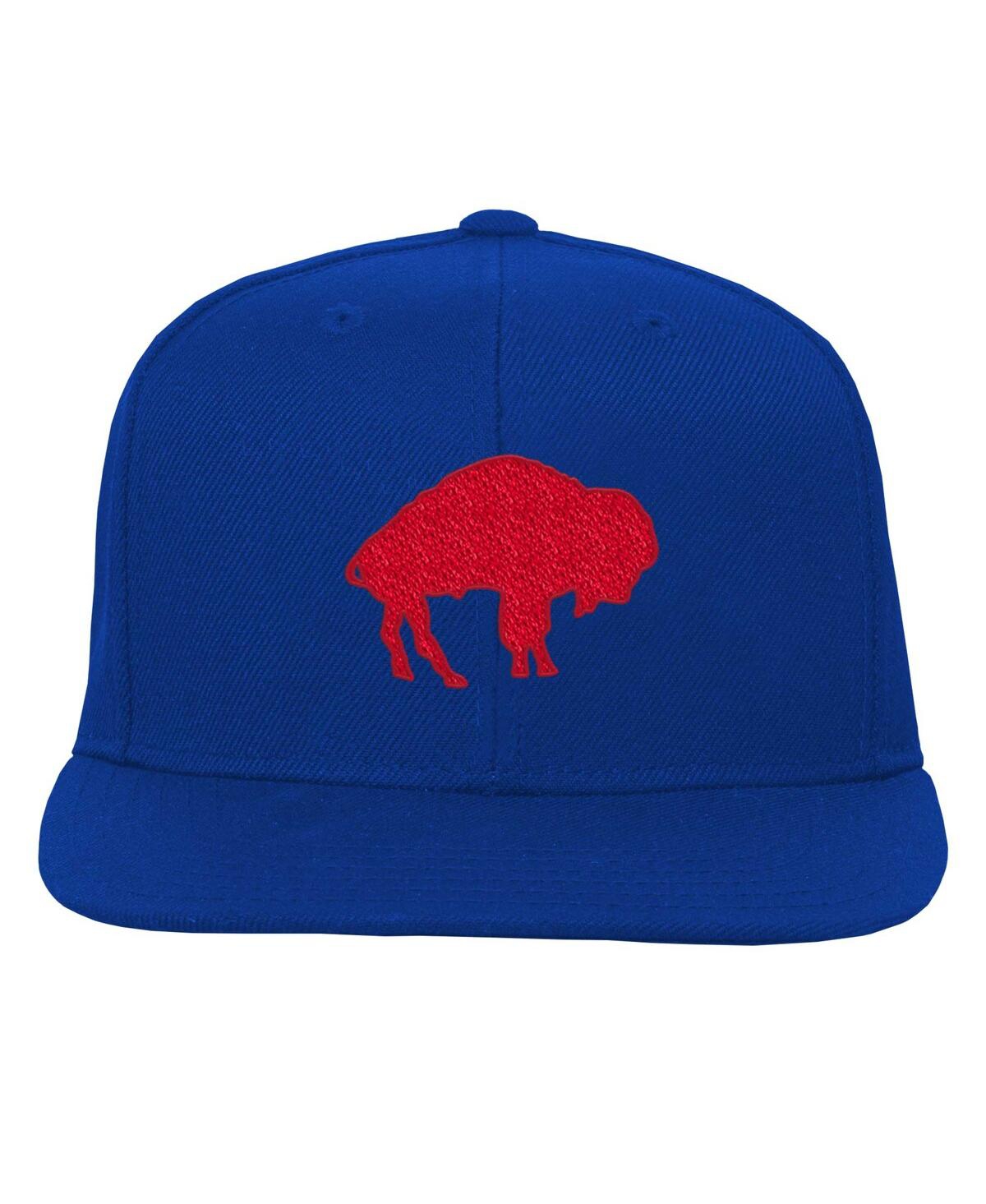 Mitchell & Ness Big Boys And Girls  Royal Buffalo Bills Gridiron Classics Ground Snapback Hat In Royal