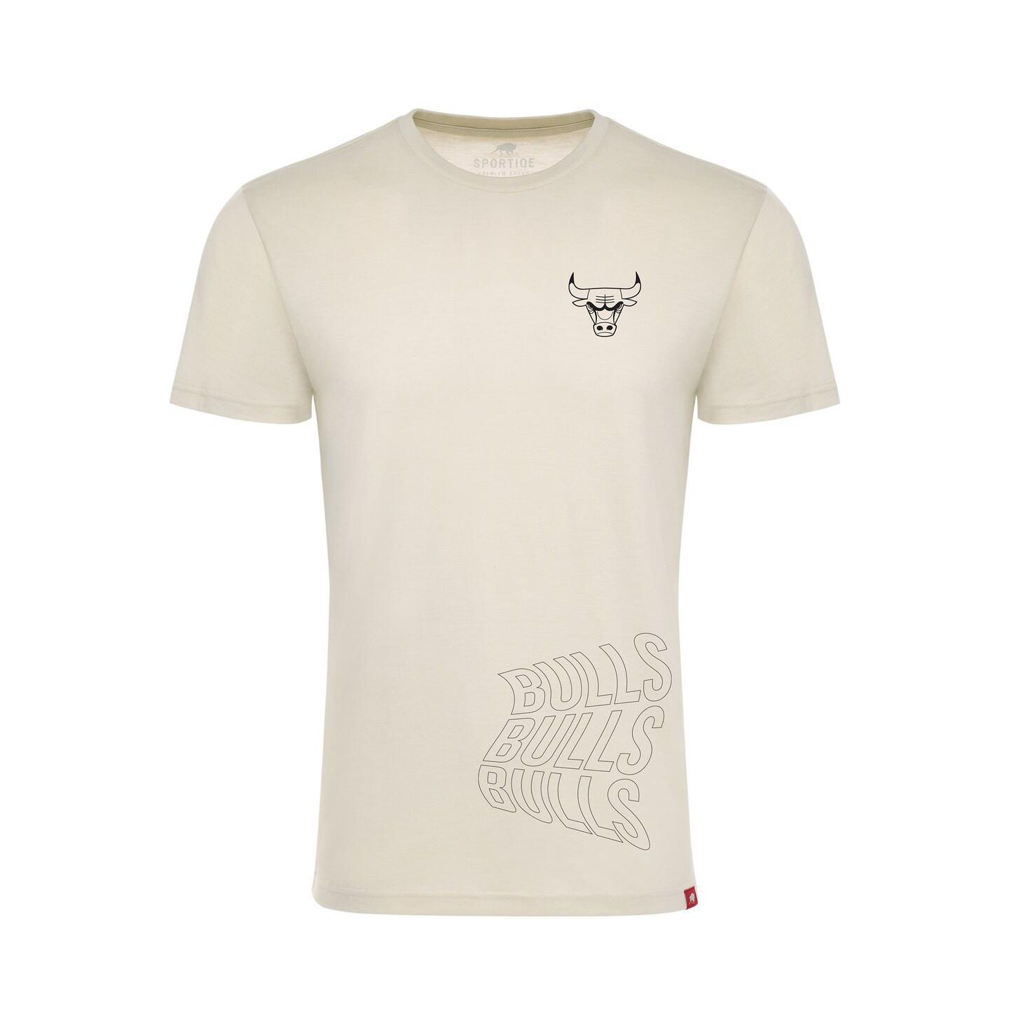 Футболка Sportiqe Cream Chicago Bulls 1966 Collection Comfy Tri-Blend — фото 3
