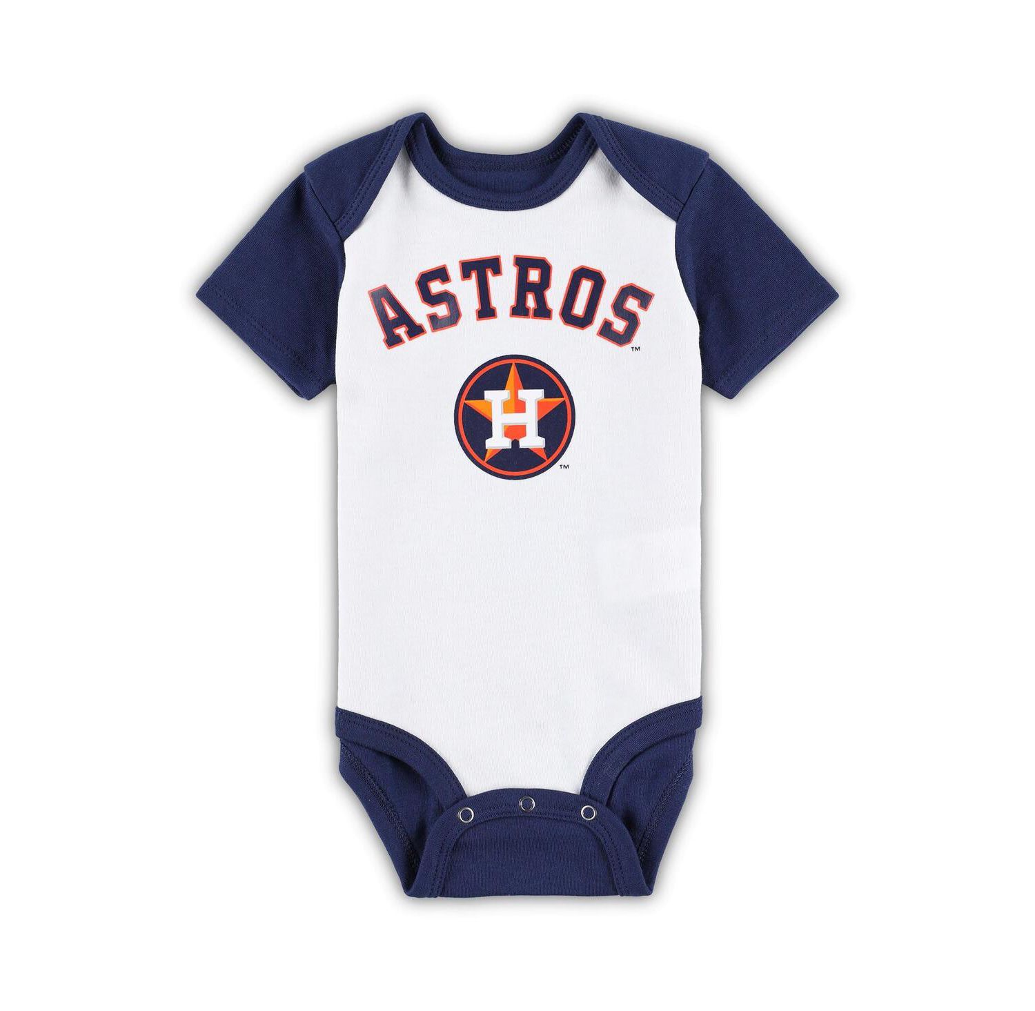 Infant Boys and Girls White and Heather Gray Houston Astros Two-Pack Little Slugger Bodysuit Set