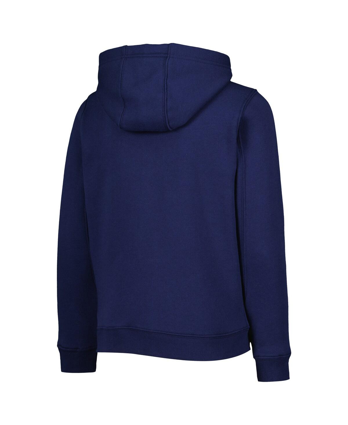 Outerstuff Big Boys And Girls Navy Boston Red Sox Wordmark Full-zip Fleece Hoodie In Navy