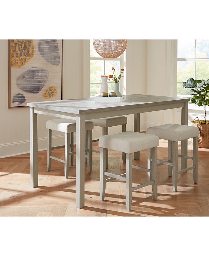 Macy's Max Meadows Laminate 5Pc. Dining Set (Rectangular Counter