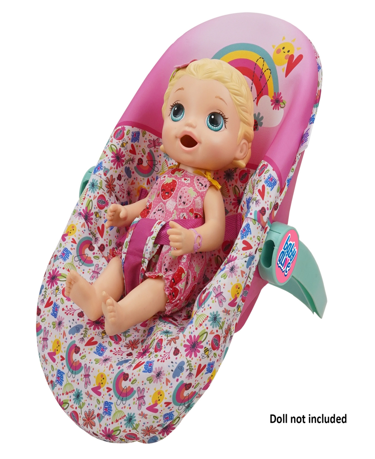Shop Baby Alive Deluxe Pink Rainbow Doll Car Seat In Multi