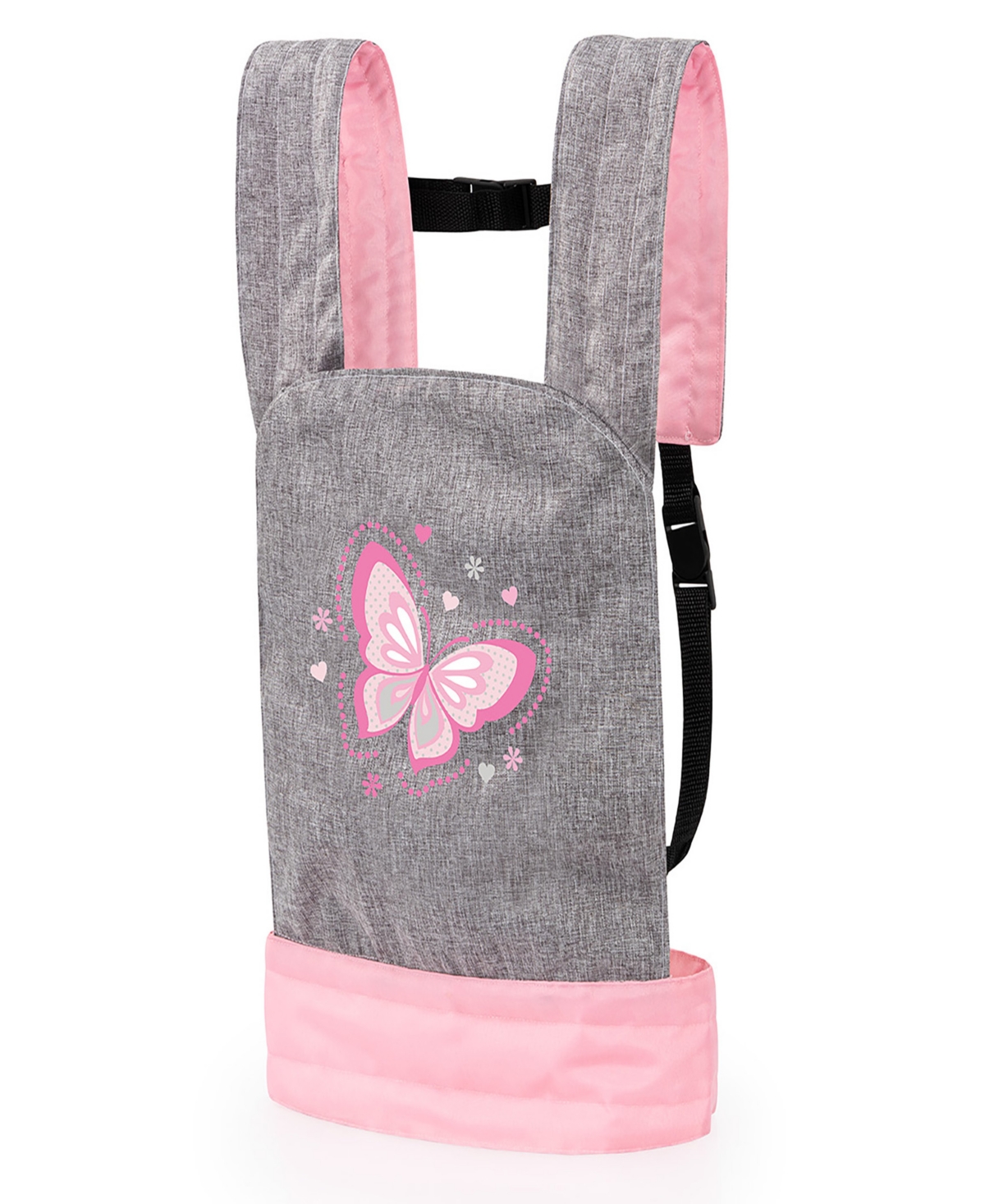 Bayer Design Kids' Dolls Grey, Pink, Butterfly Carrier Modern Design In Multi