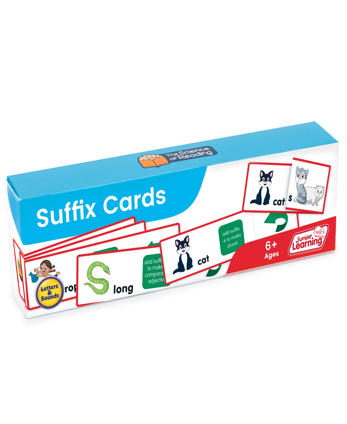 Junior Learning Kids' Suffix Flashcards In Multi