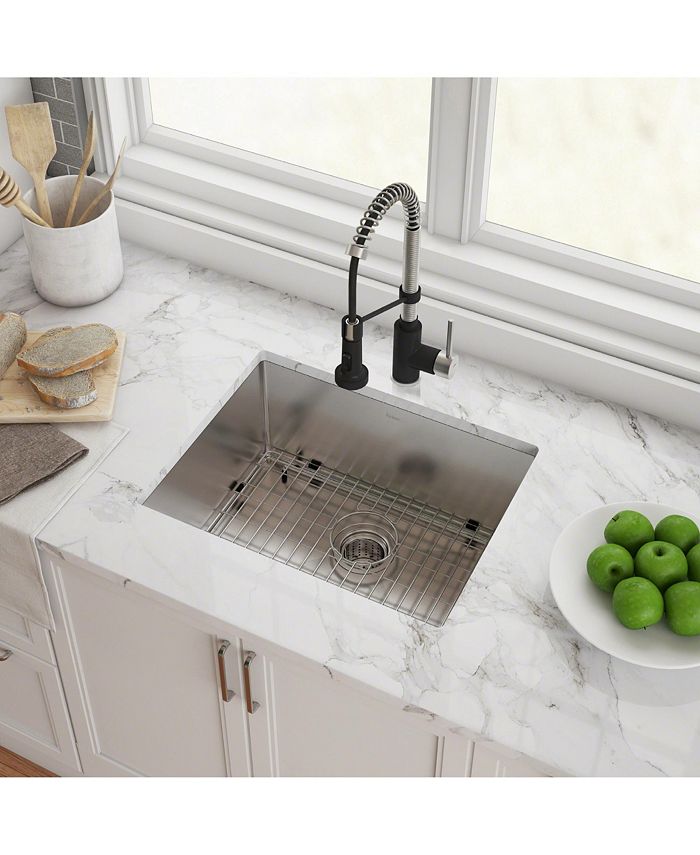 Kraus Standart PRO 23 in. 16 Gauge Undermount Single Bowl Stainless Steel Kitchen Sink Macy's