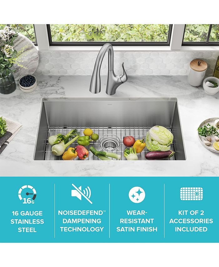 Kraus Standart PRO 32 in 16 Gauge Undermount Single Bowl Stainless