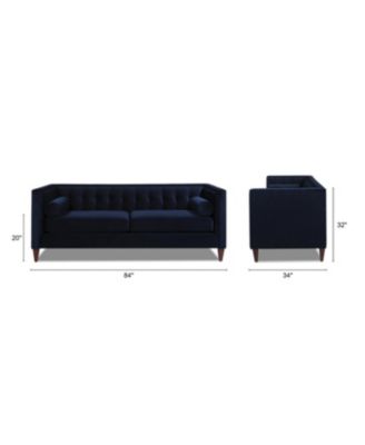 Jack 84" Modern Tuxedo Tufted Sofa