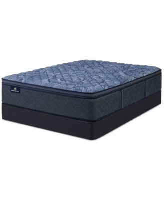 Perfect Sleeper Cobalt Calm 14" Firm Pillow Top Mattress Set, Queen Split 