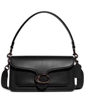 Tabby Medium Polished Pebble Leather Shoulder Bag 26