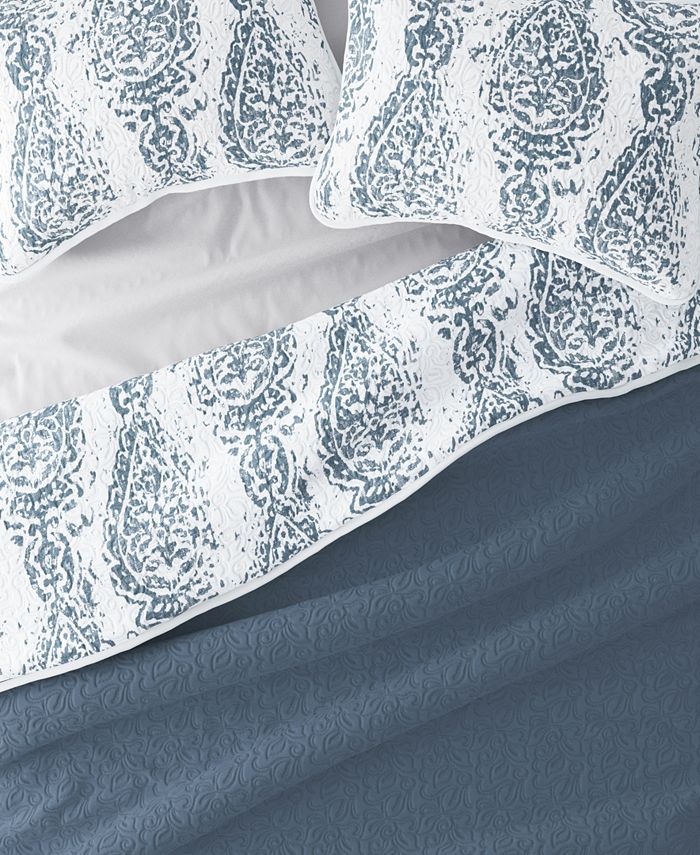 ienjoy Home All Season 2 Piece Distressed Diamond Reversible Quilt Set