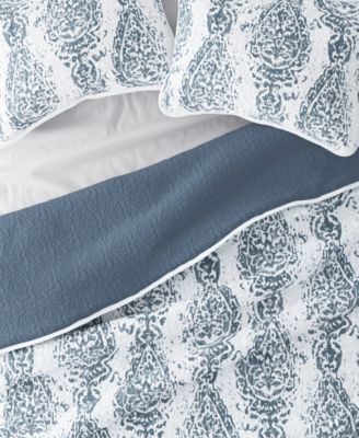 Distressed Diamond Reversible 3-Pc. Lightweight Quilt Set, King/California King