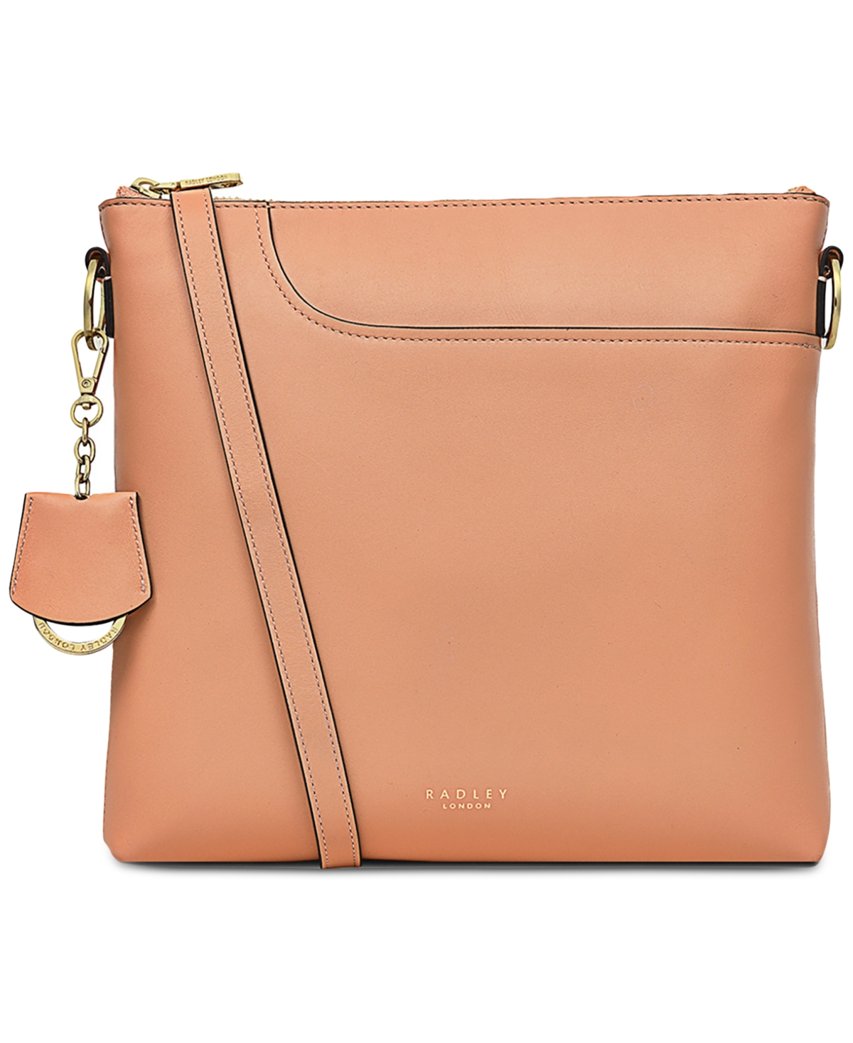 Radley London Women s Pockets 2.0 Medium Leather Ziptop Crossbody Bag Mimosa Smart Closet
