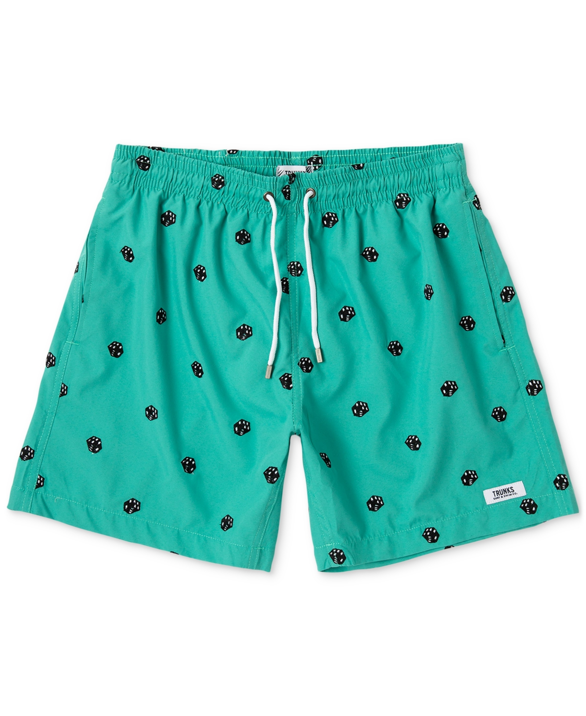 Men's Embroidered Sano 6" Swim Shorts - Dice