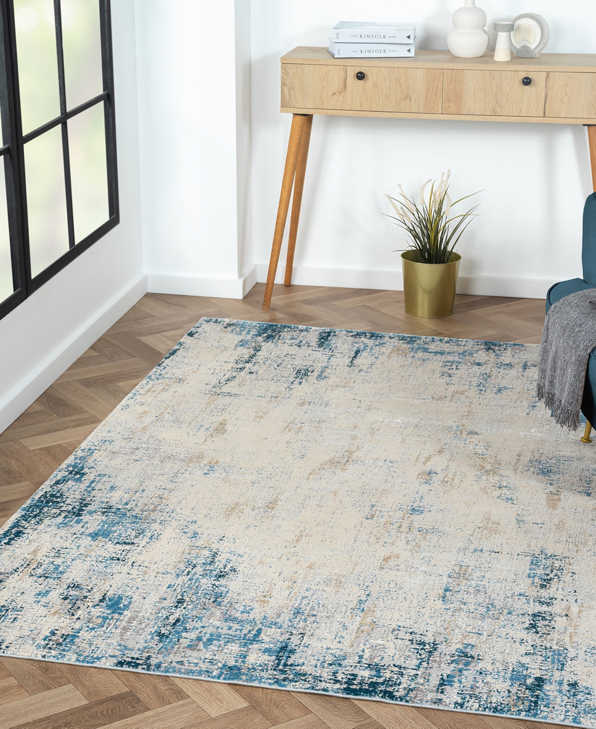 Lr Home Cherry CHESH82316 Area Rug - Blue