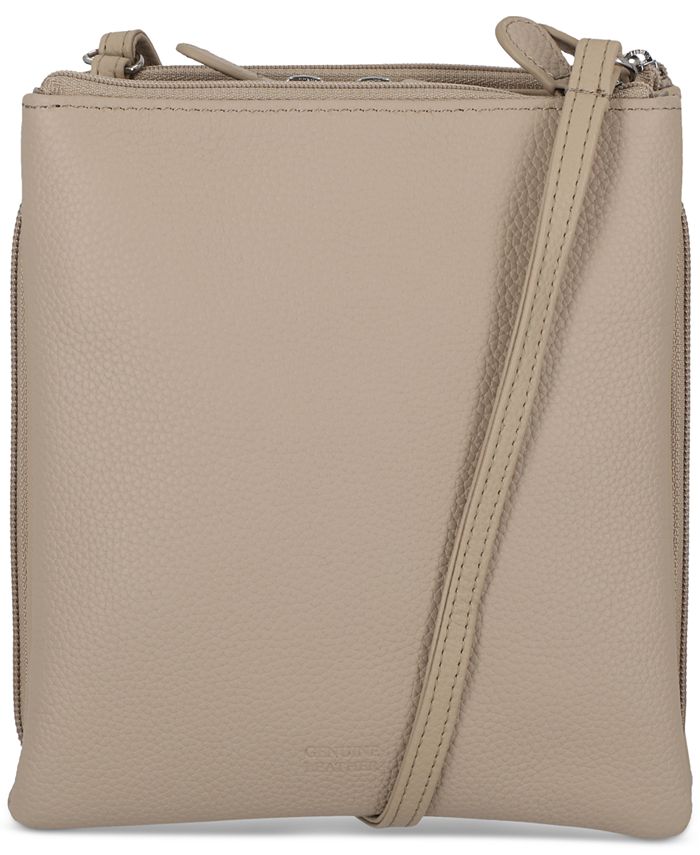 Giani Bernini TripleZip Pebble Leather Dasher Crossbody, Created for
