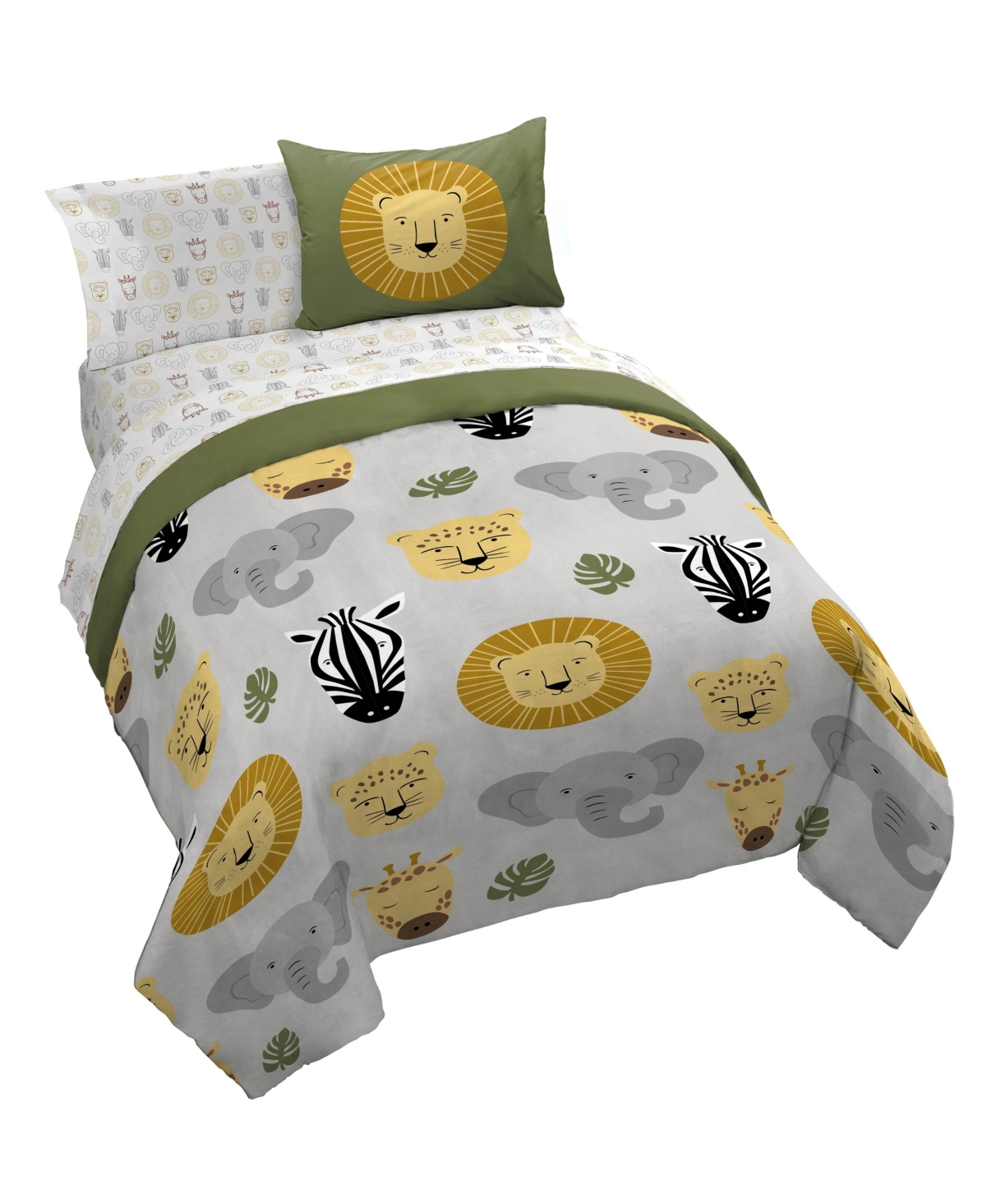 Saturday Park Safari Friends 100% Organic Cotton Bed Set