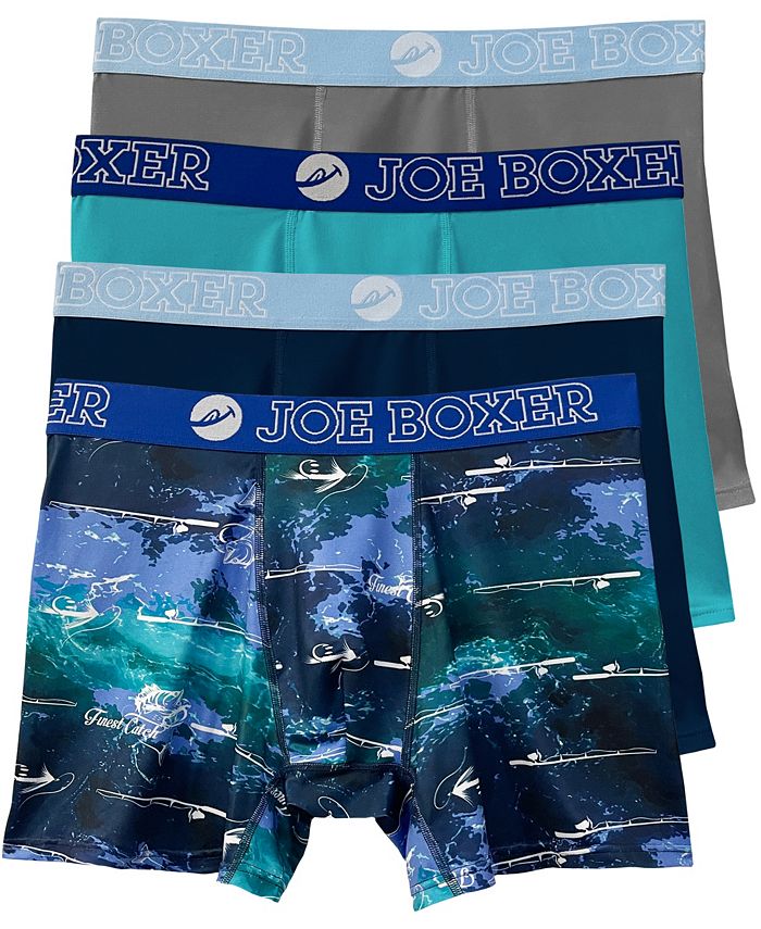 Joe Boxer Men s Gone Fishing Boxer Briefs Pack of 4 Macy s