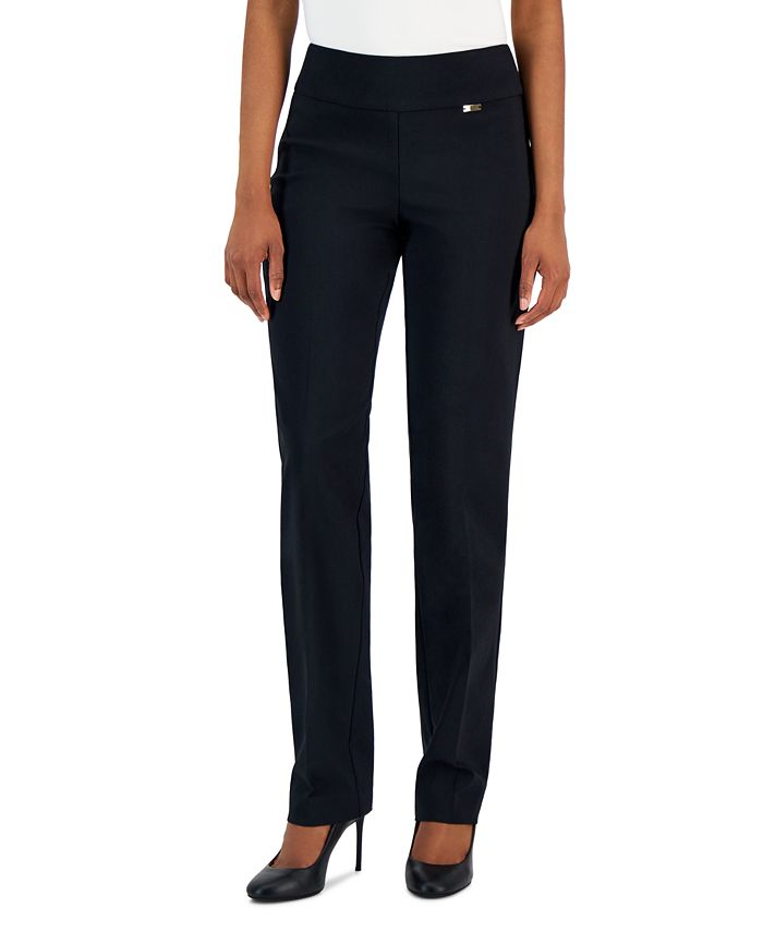 I.N.C. International Concepts Women's Tummy-Control Pull-On Straight-Leg  Pants, Created for Macy's - Macy's