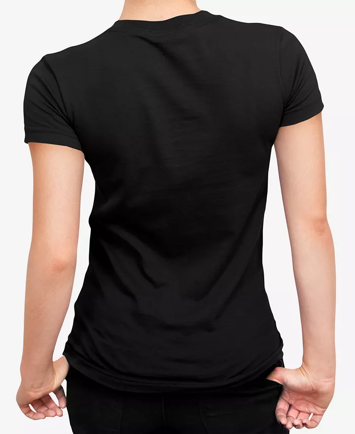 Women's Word Art Heart Flowers Short Sleeve T-shirt - thumbnail 4