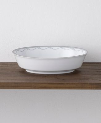 Satin Flourish Oval Vegetable Bowl, 9.75", 32 oz.