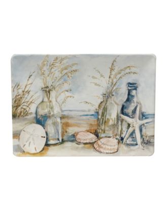 Certified International Coastal Landscape Rectangular Platter, 14