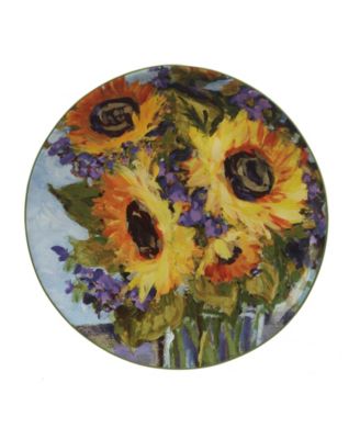 Sunflower Bouquet Set of 4 Salad Plate 9"