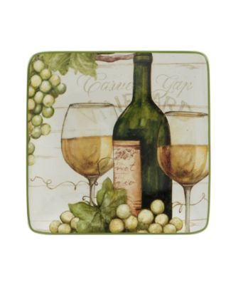 Meadow Brook Vineyard Set of 4 Canape Plates 6"