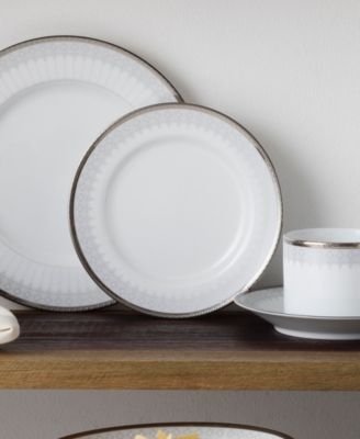 Silver Colonnade Set of 4 Bread & Butter/Appetizer Plates, 6.50"