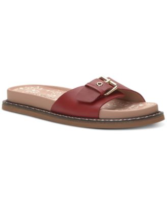 Lucky Brand - Women's Anelia Slip-On Buckled Slide Sandals
