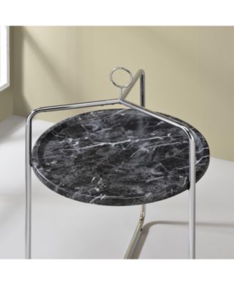 Steve Silver Miro 19" Laminate Metal Side Table