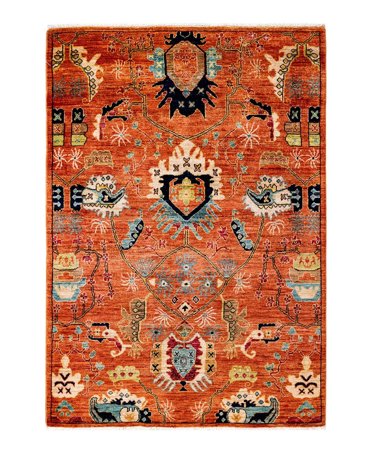 Adorn Hand Woven Rugs M600 3'8in x 5'5in Area Rug - Ivory