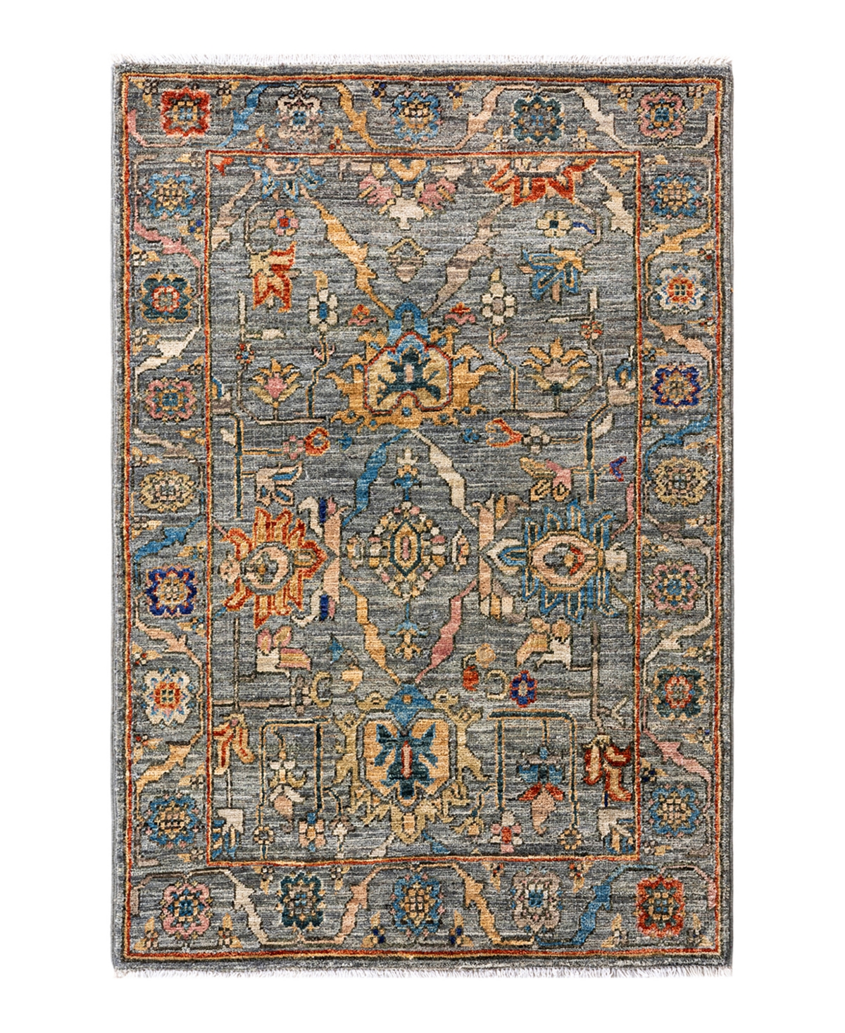 Adorn Hand Woven Rugs Serapi M1982 6'5" X 9'5" Area Rug In Blue