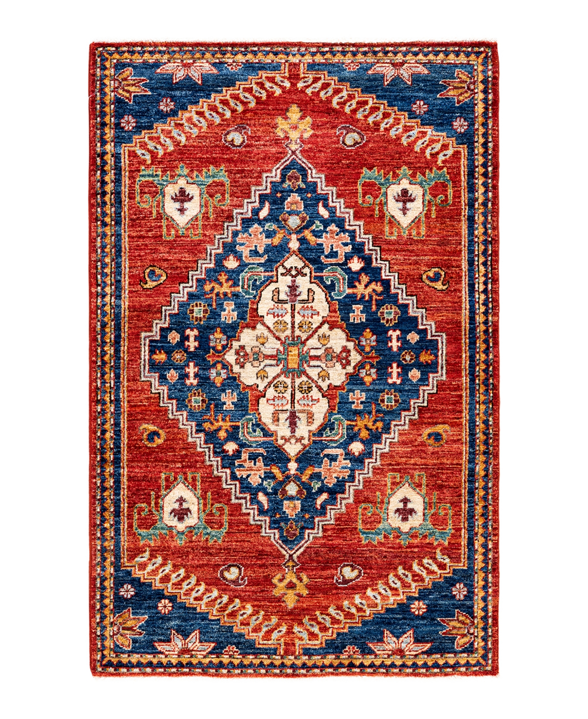 Adorn Hand Woven Rugs Serapi M1982 4' x 6'1in Area Rug - Orange