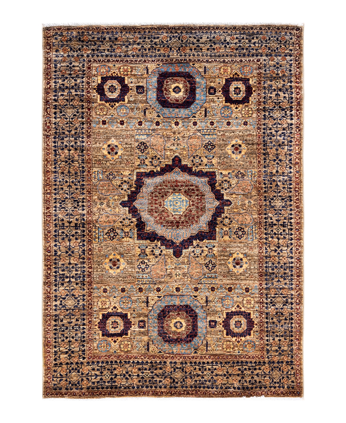 Adorn Hand Woven Rugs Oushak M1982 4' X 5'10" Area Rug In Ivory