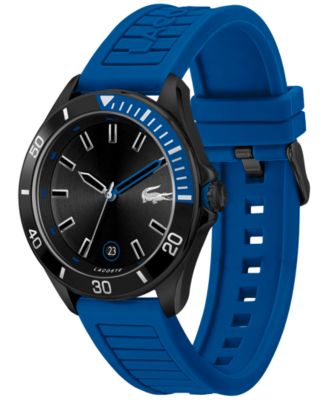Men's Tiebreaker Blue Silicone Strap Watch 43mm
