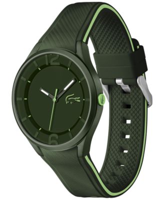 Men's Ollie Green Silicone Strap Watch 44mm