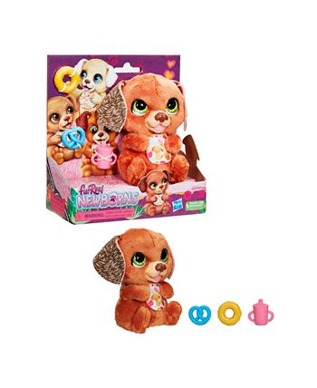  furReal Hasbro Newborns Puppy Interactive Animatronic Plush  Toy: Electronic Pet with Sound Effects and Closing Eyes,for Kids Ages 4 and  up : Toys & Games