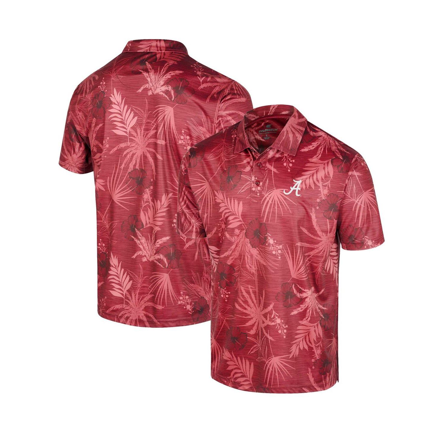 Men's Crimson Alabama Crimson Tide Palms Team Polo Shirt