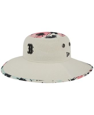 Men s New Era Natural Boston Red Sox Retro Beachin Bucket Hat Macy s