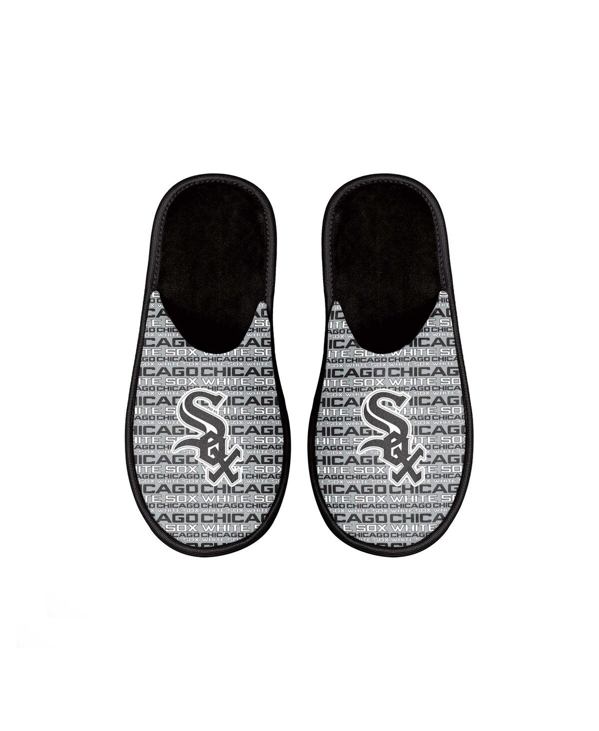 Foco Kids' Youth Boys And Girls  Chicago White Sox Scuff Wordmark Slide Slippers In Black