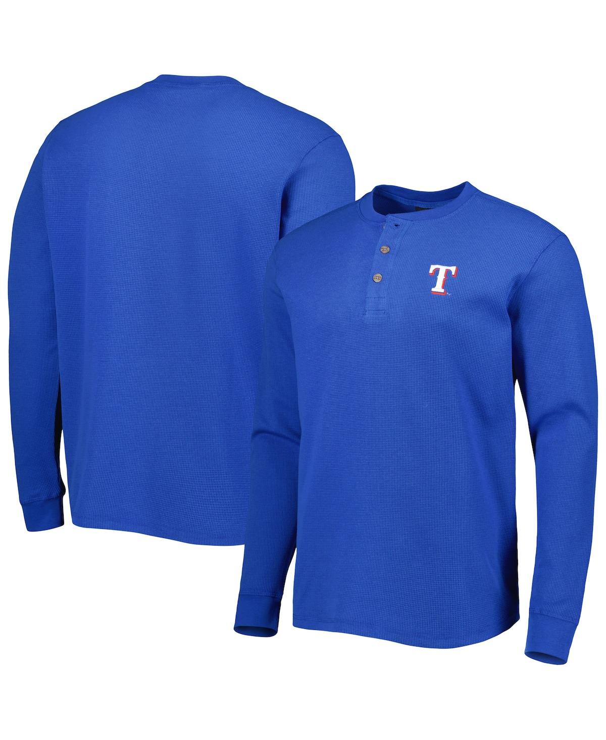 DUNBROOKE MEN'S DUNBROOKE TEXAS RANGERS ROYAL MAVERICK LONG SLEEVE T-SHIRT