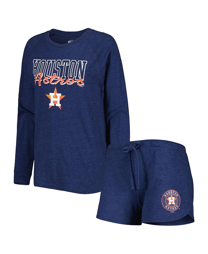 Official Houston Astros Long-Sleeved Tees, Astros Raglan, Long-Sleeve T- Shirts